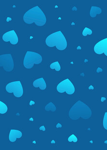 蓝色心形图案背景