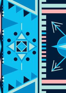 几何图案民族风装饰画