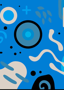 蓝色抽象几何图案背景