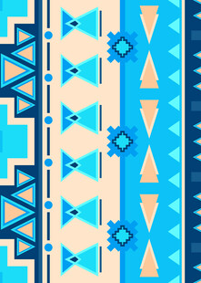 几何图案民族风装饰画