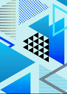 几何图案拼接抽象背景图