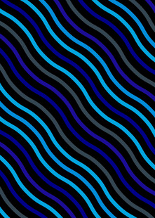 蓝黑波浪线条抽象图案