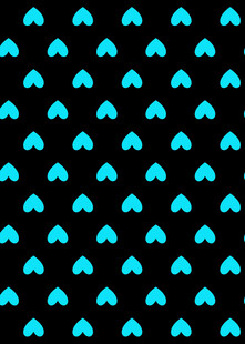 蓝色心形图案黑色背景