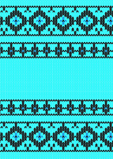 蓝底民族风几何图案纹理