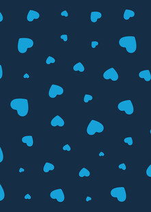 蓝色心形图案背景纹理