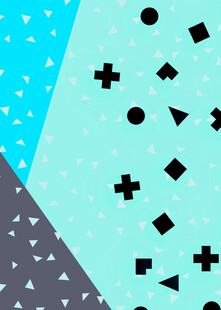 几何图案拼接背景图