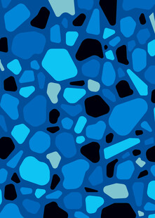 蓝色马赛克纹理背景图案