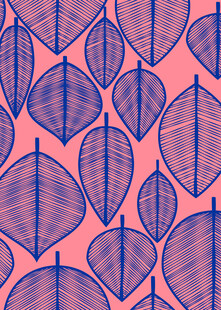 粉色背景叶脉图案纹理