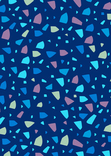 蓝色碎块图案背景纹理