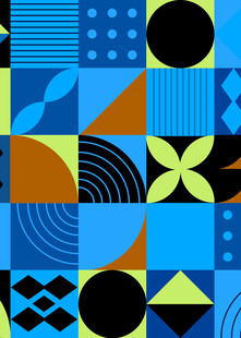 几何图案抽象艺术背景图