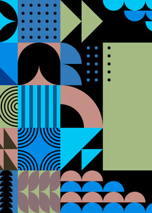 抽象几何图案艺术设计