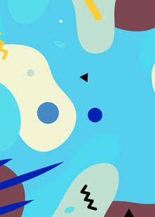 抽象几何风格蓝色背景图案