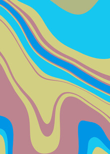 多彩波浪抽象图案背景