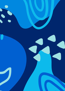 蓝色抽象几何图案背景