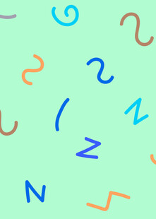 多彩抽象符号背景图案