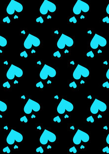 蓝色爱心图案背景