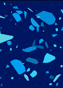 蓝色碎块抽象背景图案