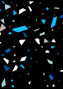 蓝白黑几何碎片抽象背景