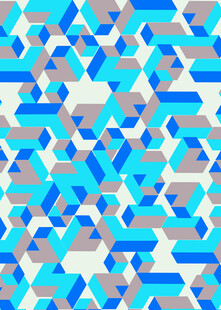 蓝白几何图案背景纹理