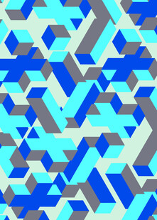 蓝灰几何图案背景纹理