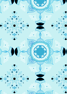 浅蓝色几何图案装饰背景