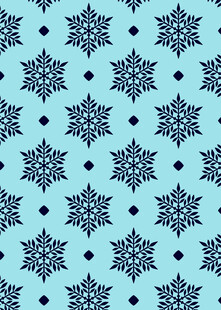蓝色雪花图案背景纹理