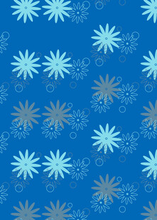蓝色雪花图案背景纹理