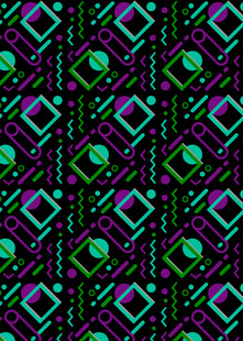 几何图案炫彩无缝背景