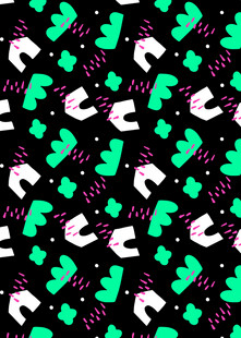 多彩卡通图案背景