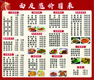 面馆精美菜品目录