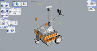 火星探测车3D模型展示