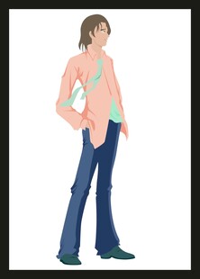 时尚穿搭女孩形象展示