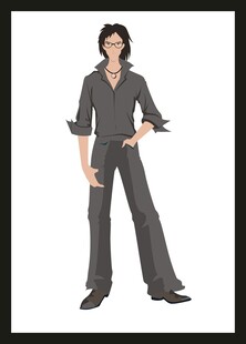 时尚休闲风男士穿搭展示