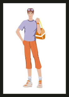 时尚休闲风男士形象展示