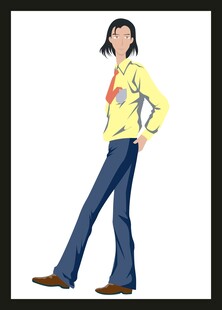 时尚女士穿搭展示