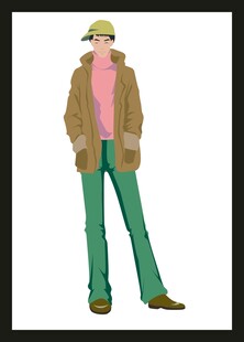 时尚穿搭男士形象展示