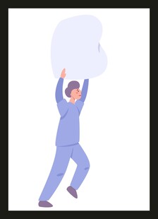 工人高举大件物品搬运