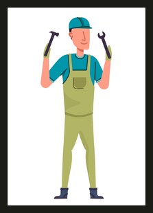 手持工具的维修工人