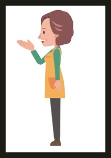 热情指引的女性