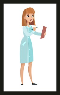 女子手持书本优雅站立