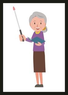 老年女性手持指挥棒