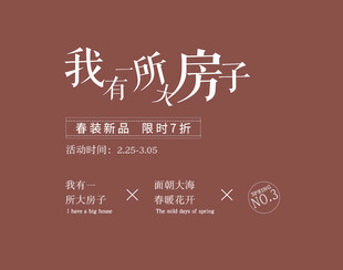 我有两房子宣传海报