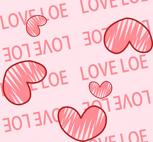 爱心图案浪漫背景