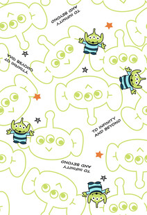 卡通外星人图案背景纹理