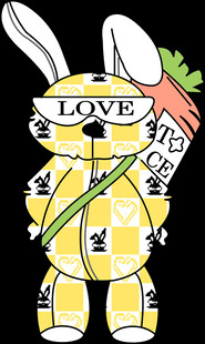 卡通兔子形象艺术插画