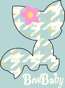 可爱狐狸图案婴儿服饰设计