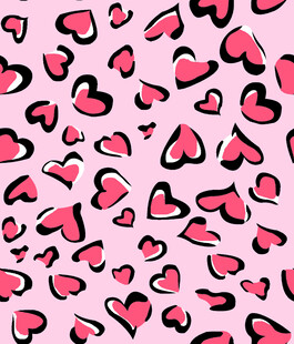 粉色爱心图案背景