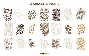 动物主题点状图案素材集