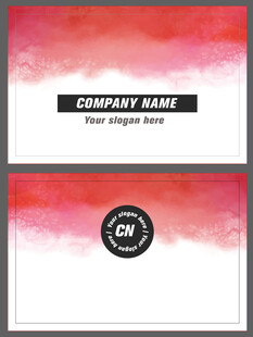 渐变背景公司标识设计