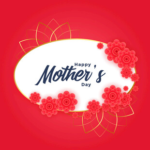 母亲节花卉主题装饰图